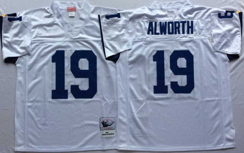 Chargers 19 Lance Alworth White M&N Throwback Jersey->nfl m&n throwback->NFL Jersey